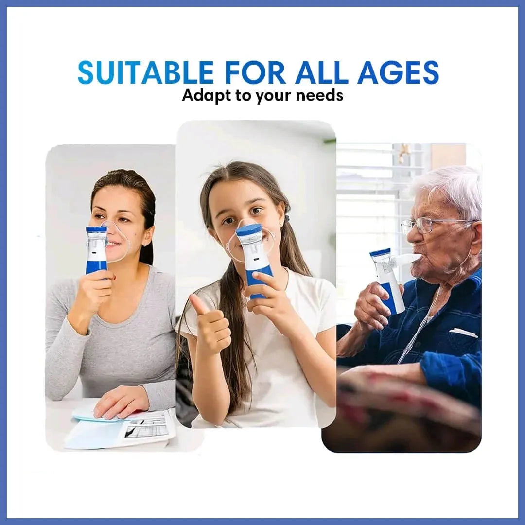 Breathe Easy Portable Mesh Nebulizer for Kids & Adults