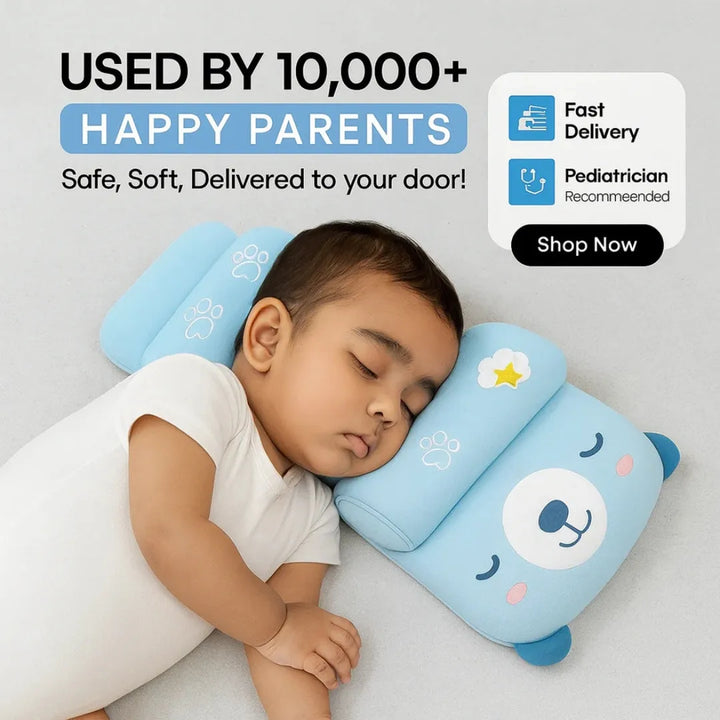 Baby Head Shaping & Support Pillow – Soft Ergonomic Newborn Pillow