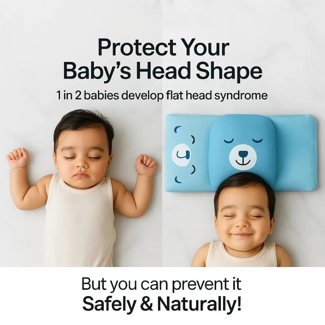 Baby Head Shaping & Support Pillow – Soft Ergonomic Newborn Pillow