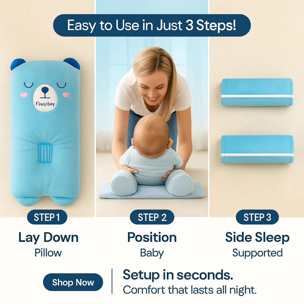 Baby Head Shaping & Support Pillow – Soft Ergonomic Newborn Pillow