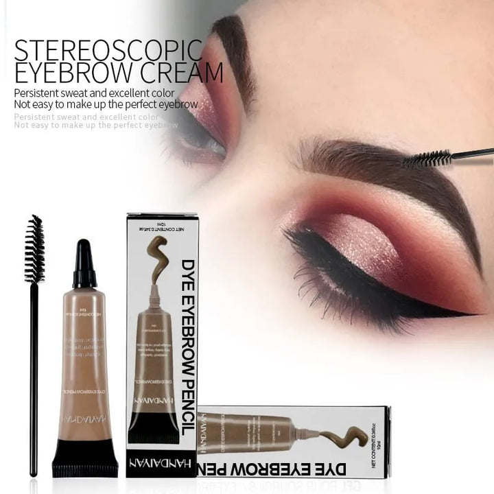 BrowInk™ Waterproof Liquid Eyebrow Gel Tint (Free Brush Included)