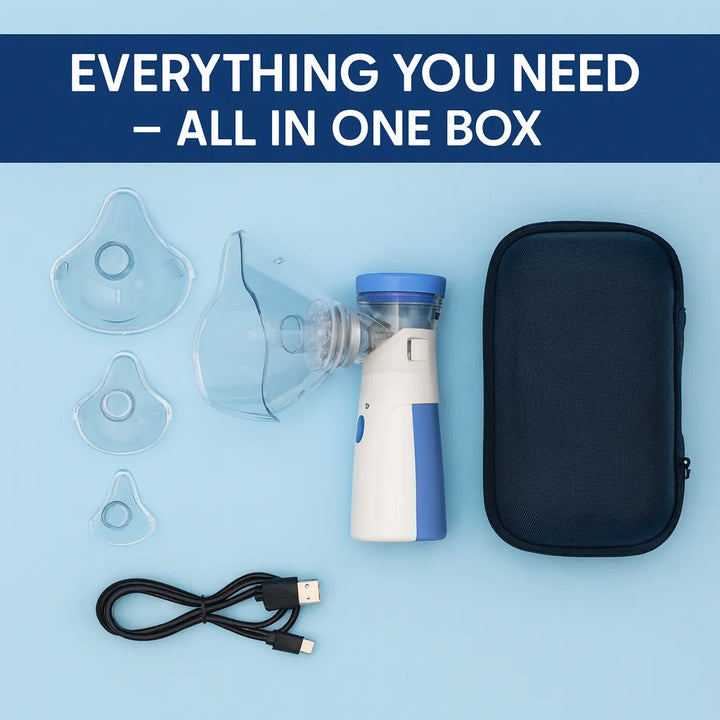 Breathe Easy Portable Mesh Nebulizer for Kids & Adults