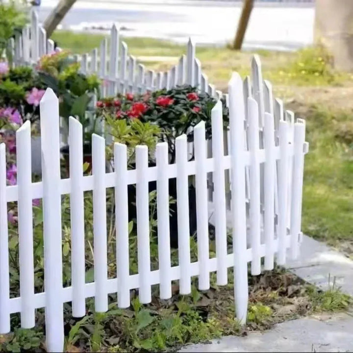 Decorative Garden Border Fence – PVC Picket Edging for Home & Outdoor Use