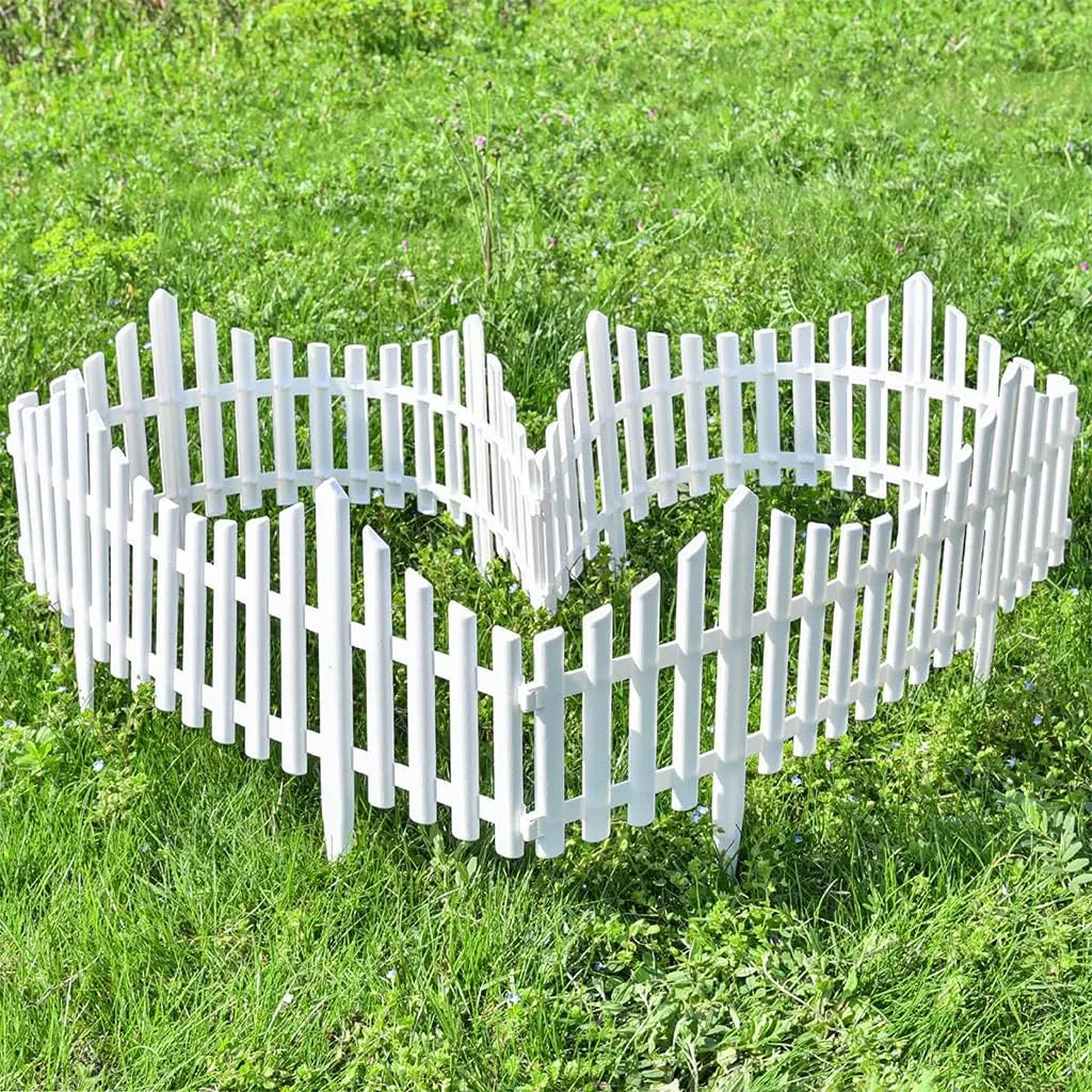 Decorative Garden Border Fence – PVC Picket Edging for Home & Outdoor Use