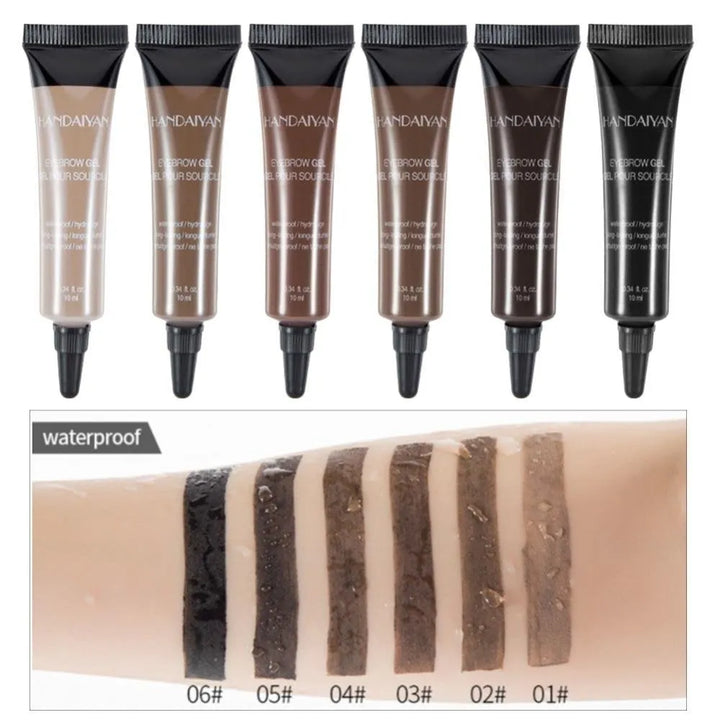 BrowInk™ Waterproof Liquid Eyebrow Gel Tint (Free Brush Included)