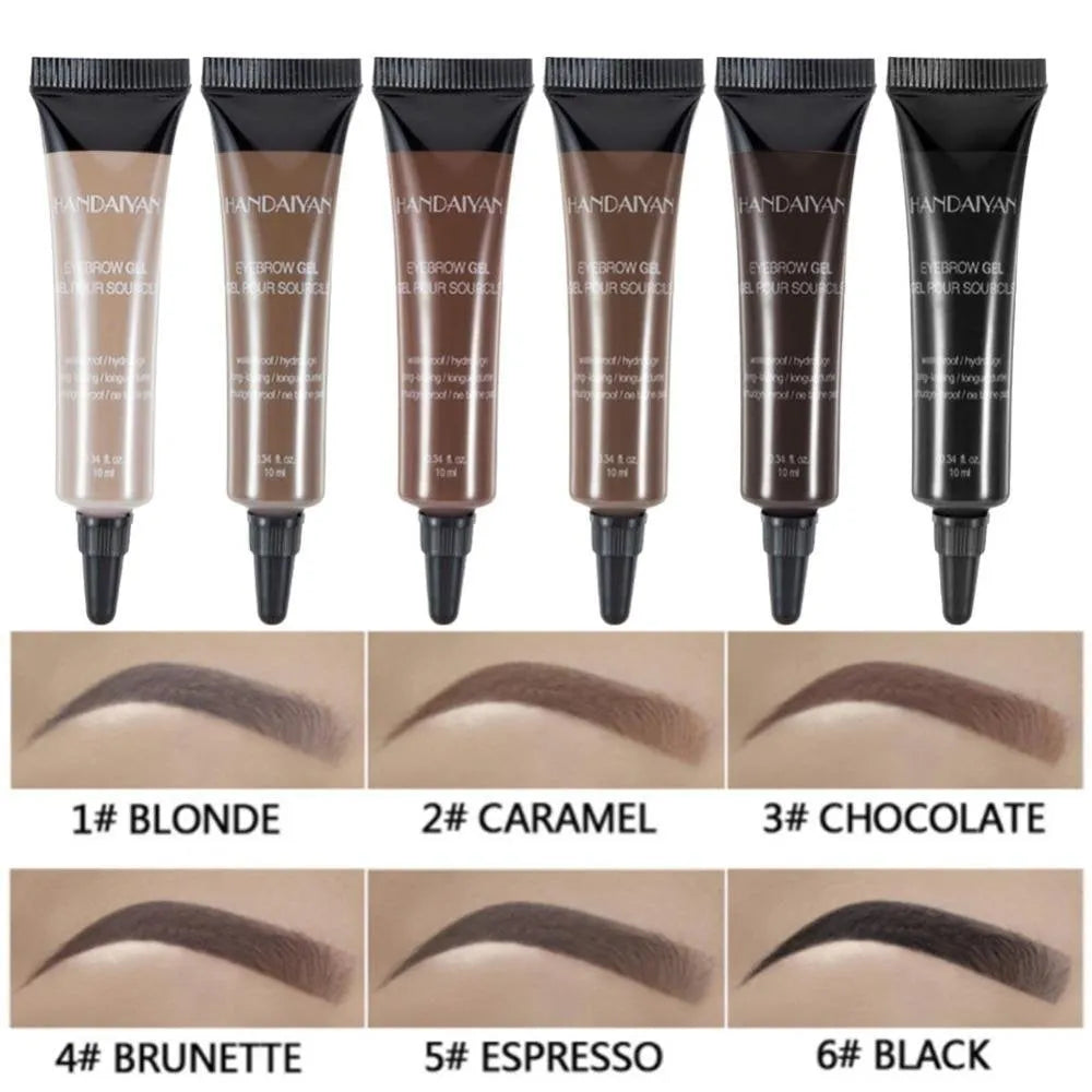 BrowInk™ Waterproof Liquid Eyebrow Gel Tint (Free Brush Included)