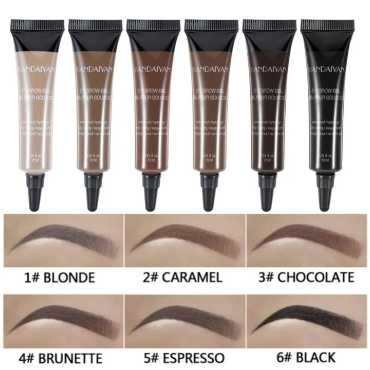 BrowInk™ Waterproof Liquid Eyebrow Gel Tint (Free Brush Included)