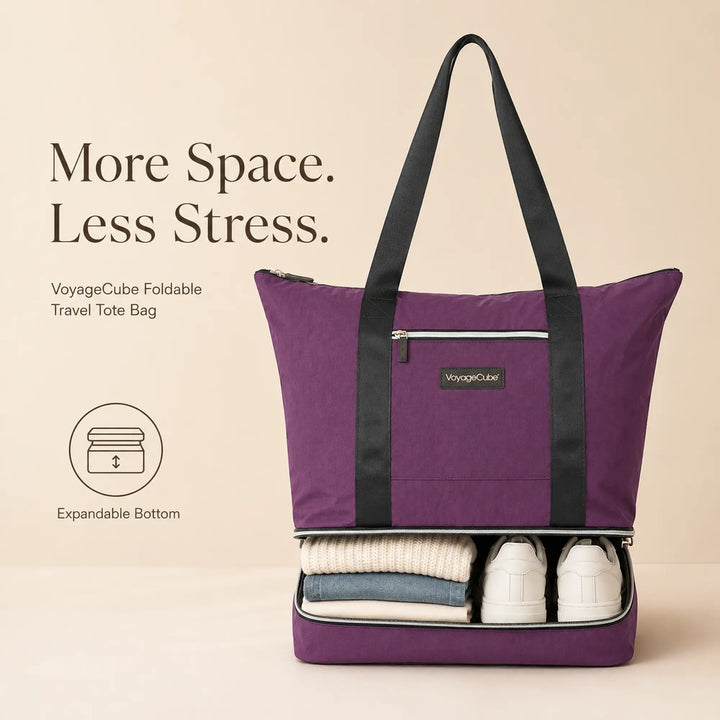 VoyageCube™ 2-in-1 Travel Tote with Detachable Packing Cube – Cabin-Friendly Weekender Bag