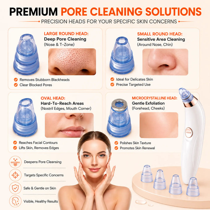 DermaSuction 4-in-1 Pore Vacuum & Blackhead Remover