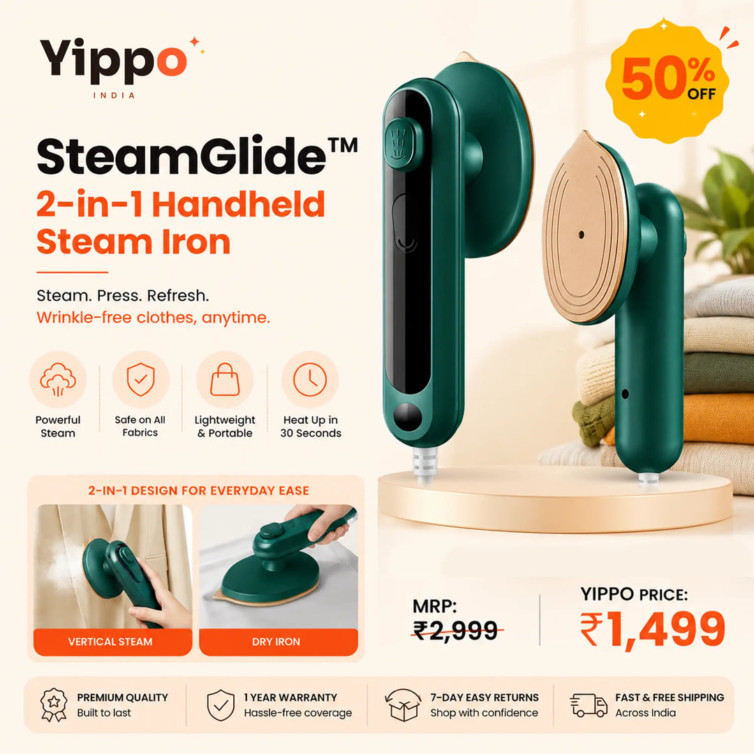 2-in-1 Handheld Steam Iron for Clothes